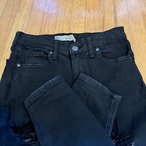 TopShop Ripped Black Jeans - Picture 3 of 5